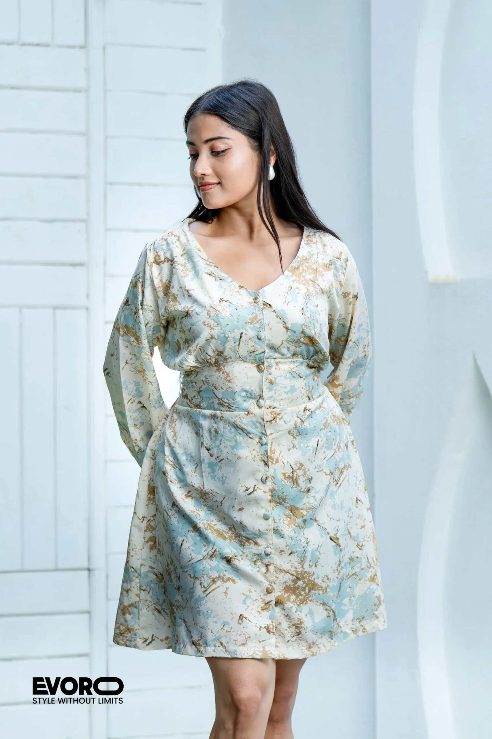 Button Down Midi Dress - Image 2